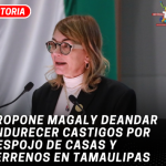 Propone Magaly Deandar endurecer castigos por despojo de casas y terrenos en Tamaulipas