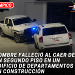 Hombre falleció al caer de un segundo piso en un edificio de departamentos en construcción