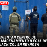 Revientan centro de almacenamiento ilegal de huachicol en Reynosa