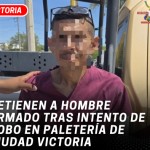 Detienen a hombre armado tras intento de robo en paletería de Ciudad Victoria