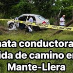 Se mata conductora tras salida de camino en la Mante-Llera
