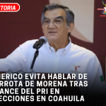 Americo evita hablar de derrota de Morena tras avance del PRI en elecciones en Coahuila