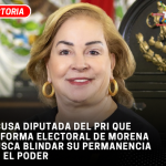 Acusa diputada del PRI que reforma electoral de Morena busca blindar su permanencia en el poder