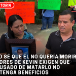 “Yo sé que él no quería morir”: Padres de Kevin exigen que acusado de matarlo no obtenga beneficios